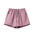 thumbnail image 4 of Tigivemen Workout Running Shorts Girls Athletic Shorts Summer Basketball Soccer Sweatshorts with Pockets for Kids Purple 9-10 Years, 4 of 5