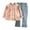 Pink, variant on Futezty Toddler Boys Girls Clothes Fall Winter Outfit Sets, Baby Outfits Long Sleeve Round Neck Cute Elastic Waist 6M 12M 24M 2T 3T 4T 5T 2 PC Everyday