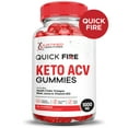 thumbnail image 2 of (3 Pack) Quick Fire Keto ACV Gummies 1000MG Dietary Supplement 180 Gummys, 2 of 6
