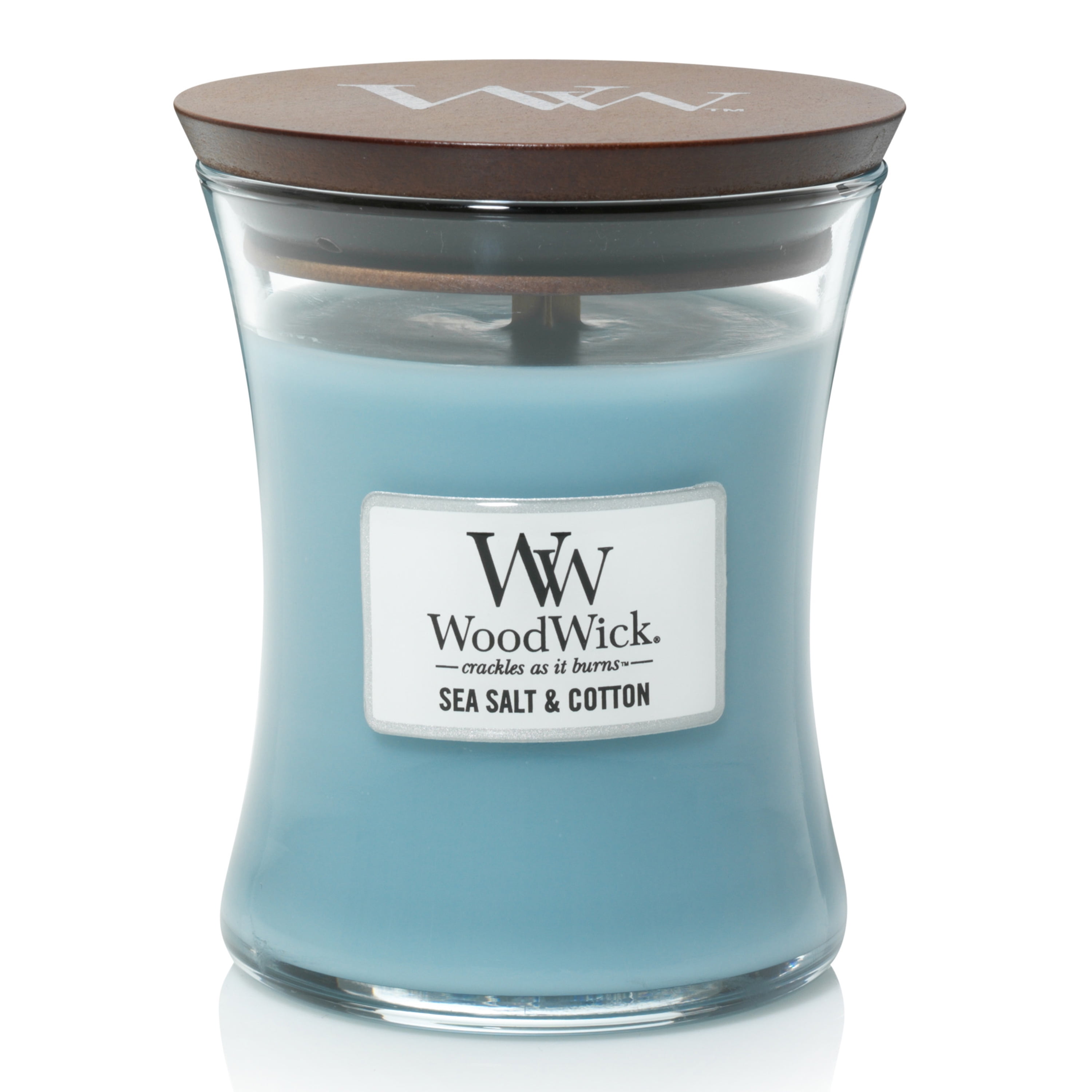 Medium 10 oz. WoodWick Calming Retreat Trilogy 3-in-1 Hourglass Jar Scented Candle