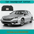 thumbnail image 2 of Automotive Hood Engine Front Cover Soundproof Mat For Honda Accord Shield Mat Noise Insulation Dampening Mat Soundproof Cotton For Under-Hood Accessories-With aluminum foil-2014-2016Ninth generation, 2 of 6