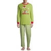 Matching Family Christmas Pajamas Men's Grinch, 2-Piece Pajama Set