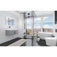 thumbnail image 5 of Amazon 30" Gray Wood Floating Vanity with White Top and Black Trim, 5 of 10