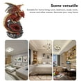 thumbnail image 4 of Statue de Dragon Sculpture Décoration en Résine Extérieure Figurine Ornement pour Table, Statue Art, 4 of 7