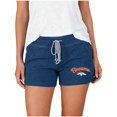 thumbnail image 2 of Women's Concepts Sport Navy Denver Broncos Mainstream Terry Shorts, 2 of 2