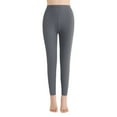 thumbnail image 2 of Vekome Women's Yoga Leggings Pants Seamless Solid Lightweight Running Tights Gray L, 2 of 3