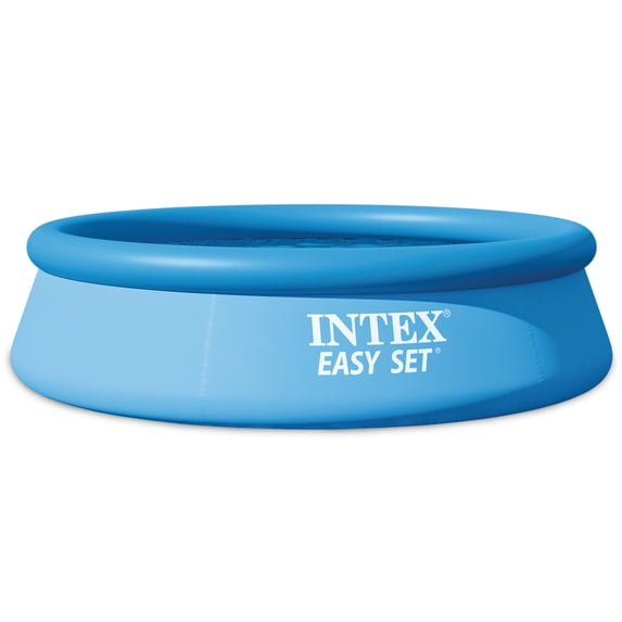 Open Box Intex Easy Set 10ft x 30in Above Ground Inflatable Round Swimming