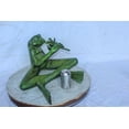 thumbnail image 3 of Nifao Musical Frog Playing Flute Bronze Statue with Green Patina – Home Decor Sculpture, 20"L x 18"W x 12"H, 3 of 9