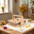 thumbnail image 2 of Wooden Flower Press Kit, 11 x 7.1 in Large Floral Pressing Kit with Accessories, Multi-Layer Herbarium Press for DIY Art & Craft, Plant Specimen, 2 of 8