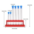 thumbnail image 2 of 6 Pcs Tubes de Laboratoire en Plastique avec Support de Rangement, 2 of 8