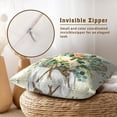 thumbnail image 4 of Eucalyptus Leaves Starfish Pillow Covers 16 x 16 Inches Set of 2,Summer Floral Coastal Seasonal Decoration Cushion Cover Pillowcase for Sofa Couch Indoor Outdoor Home Decor, 4 of 6