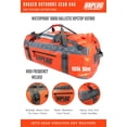 thumbnail image 3 of UNPLUG Waterproof Dry Duffel Bag 155L, Heavy Duty 1680D Large Travel Bag for Camping, Boating, Motorcycling and Hunting, Adventure Orange, 3 of 6
