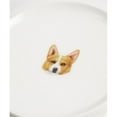 thumbnail image 5 of Pet Portrait White Porcelain Square Plate - I Love Corgis, 5 of 7