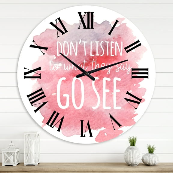 Designart 1 in Quartz Traditional Wall Clock