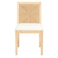 thumbnail image 6 of SAFAVIEH Couture Emilio Modern Linen Solid Dining Side Chair, Natural (Set of 2), 6 of 15