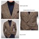 thumbnail image 3 of Men Suit Jacket, Lapel Collar Men Long Sleeve Coat Casual Polyester Fabric Versatile For Wedding For Business ANGGREK Otros, 3 of 5