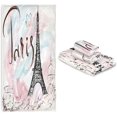 thumbnail image 7 of GZHJMY Towel Set of 3,Painted Eiffel Tower in Paris 1 Bath Towel, 1 Towel, 1 Small Square Towel, Strong Soft and Compact Absorbent Yoga Gym Hotel Excellent Choice., 7 of 7