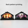 thumbnail image 2 of LED Halloween Luminous House Exquisite Halloween Lit Building Decorative Halloween Retro Light Building for Party Halloween Home, 2 of 9
