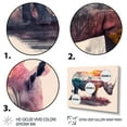 thumbnail image 3 of Designart Double Exposure Of A Rhino With African Landscape Canvas Wall Art, 3 of 5