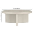 thumbnail image 2 of Evelyn&Zoe Holm 36" Wide Round Coffee Table, Alder White, 2 of 10