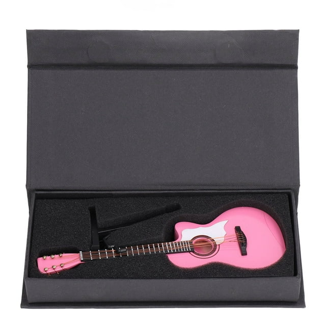 Guitar Model, Pink Musical Instrument Model Ornament Precise Design Cultivate Baby's Love Strengthen Parent Child Relationship For Playing For Great Gifts