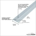 thumbnail image 3 of M-D Building Products 78055 1-3/8 In. X 36 In. Silver Aluminum Carpet Gripper w/ Screw Nails, 3 of 5