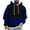 Mens Hoodies & Sweatshirts Blue, variant on Mens Big & Tall Hoodies Plus Size M-5X Fleece Lined Sweatshirts with Pockets Pullover Long Sleeve Plaid Printed Thermal Athletic Workout Hoodie Tops