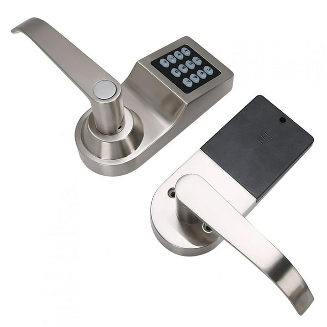 Domqga Electronic Coded Lock,Induction Electronic Password Lock Smart Digital Door Lock With IC Card Codes And Key Unlocking Security Entry