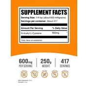 BulkSupplements N-Acetyl L-Cysteine (NAC) Powder, 250 Grams (8.8 oz)