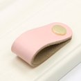 thumbnail image 2 of 6 Pcs Cuir Tire Poignée Porte Tiroir Armoire de Bureau Bouton Meubles, 2 of 7