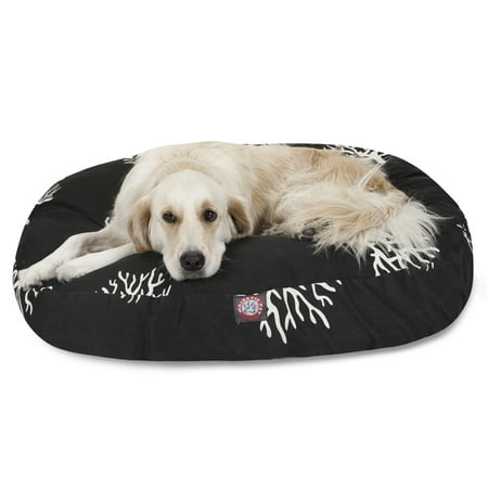 UPC: 0788995510079 | Majestic Pet | Coral Round Pet Bed For Dogs  Removable Cover  Black  Large