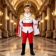 thumbnail image 4 of YunPes Boys Halloween Role Play Outfits Medieval Royal Prince Clothing Sets with Crown & Scepter Kids Dress-Up Fun Party Wear, 4 of 4