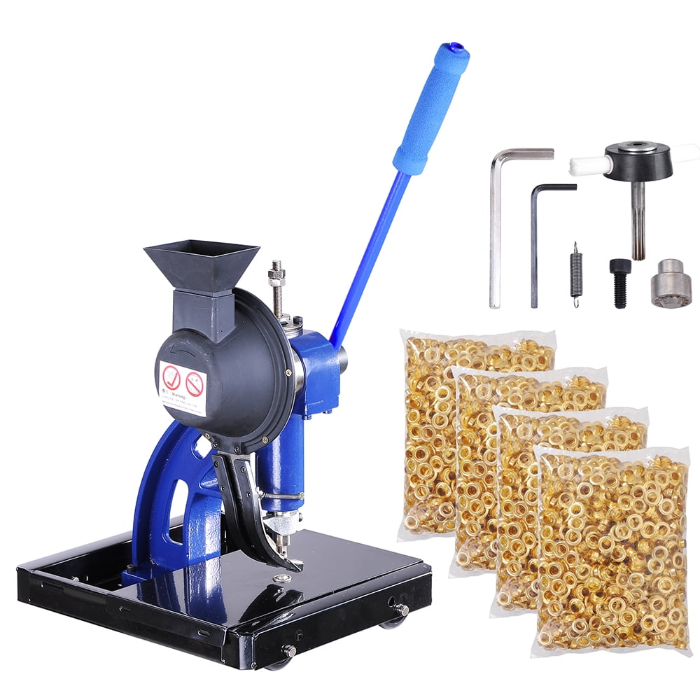 Semiautomatic 2/4 Die Hand Press Grommet Machine w/ 4000/
