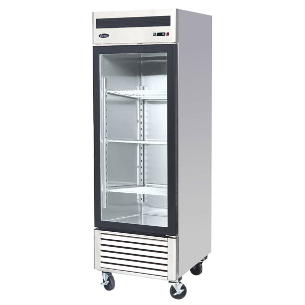 Atosa Usa Mcf8705 Series 27 Inch Glass Single Door Merchandiser Upright Refrigerator Walmart Com Walmart Com