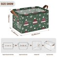 thumbnail image 7 of Yayeee Foldable Storage Basket for Shelves with Handles Waterproof Cloth Bins, Christmas Hats, 7 of 7