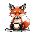 thumbnail image 4 of cartoon Fox Coffee Theme Stickers, Waterproof Fox Coffee Theme Sticker for Water Bottle Laptop Phone Cases Planner Skateboard Luggage Helmet Party Favor Decor, Ideal for Adults Teens Teacher Rewards, 4 of 9