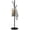 Black Cactus, variant on Metal Heavy Duty Coat Rack Stand, Modern Freestanding Coat Rack with Natural Marble Base, 360 °   Roraty Coat Racks with 16 Hooks, Black Coat Hall Tree Hanger Stand for Entryway, Office