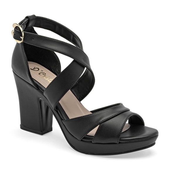 SANDALIA DE TACÓN D'CRISTIAN NEGRO 94362
