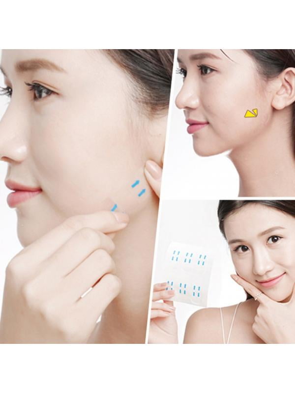 VICOODA Thin Face Sticker Invisible Transparent Thin Face Patch Lifting Patch Facial Lifting Tool 100 PCS