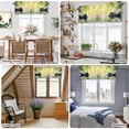 thumbnail image 5 of Plumeria Flower Stones Lake Zen Meditation Valances for Windows,Rod Pocket Valance for Kitchen Bedroom Bathroom Living Room, Still Life Window Valance Curtain Farmhouse Short Curtains 42x12in, 5 of 9