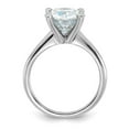 thumbnail image 2 of Auriga Fine Jewelry 14K White Gold Round Moissanite Solitaire Ring for Women Size 9 (Carat: 3.6cttw, Color: D-F), 2 of 4
