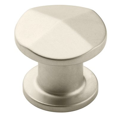 - Vasari 1-1/4 in (32 mm) Diameter Satin Nickel (Matte) Cabinet Knob