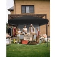 thumbnail image 6 of 10x10 Ft Pop Up Canopy - Waterproof & UV-Resistant with Center Lock and 3 Sidewalls for Picnics, Camping, and Outdoor Gatherings - Black, 6 of 7