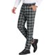 thumbnail image 5 of Pantalones de cuadros ligeros de ajuste regular para hombres de negocios Inspire Chic 30 Negro, 5 of 7