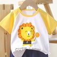 thumbnail image 4 of FSYBOA Boys Summer Outfit Sets, Cotton Casual&nbsp; Crewneck Short Sleeve Kids Clothing Set Multicolor Size 5-6 T, 4 of 5