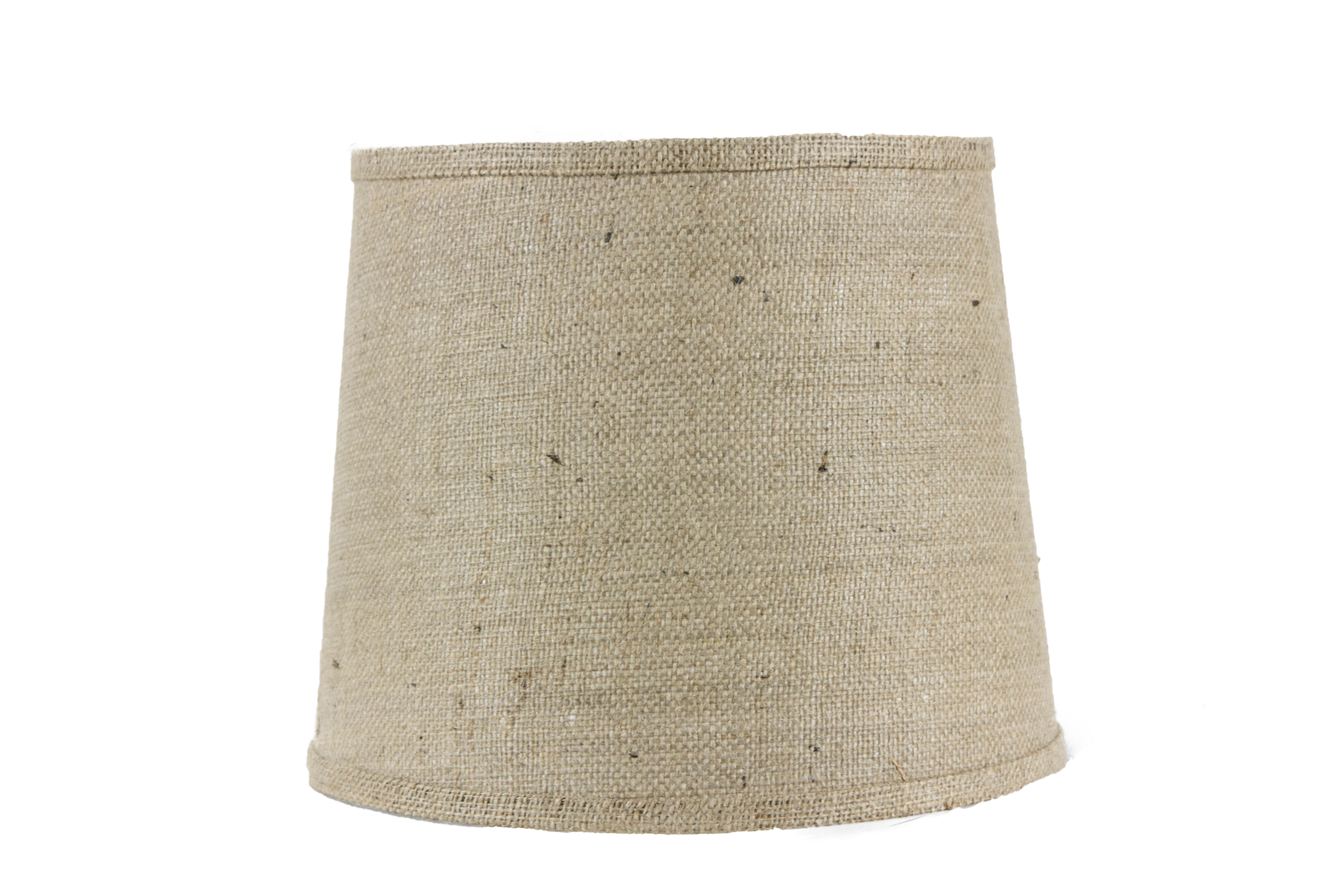 Home Style 10 in. Natural Burlap Lamp Shade