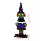 thumbnail image 3 of Adornos de escritorio de madera de bruja de sombrero alto para Halloween para decoración creativa para el hogar, festival de interior, fiesta, decoración de escritorio, artesanías, accesorios de fot, 3 of 4