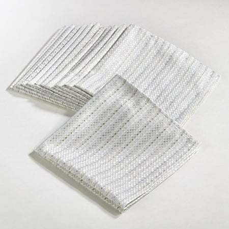 

Fennco Styles Gloria Collection Stitched Design Dinner Napkin (Set of 4 Ivory)