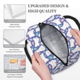 thumbnail image 5 of Haiem Cute White Rabbit Printed Lunch Bag Women, Lunch Box Lunch Bag for Women, Small Leakproof Cute Lunch Tote Large Capacity Reusable Insulated Cooler Lunch Container, 5 of 6