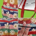 thumbnail image 5 of Garden Tool Bag,Pioneer Flower Floral Print Pattern Garden Tool Organizer,Garden Gifts,Waterproof Multi-Pocket Garden Tool Storage 11.8x5.5x11.4 Inch(Tools NOT Included), 5 of 6